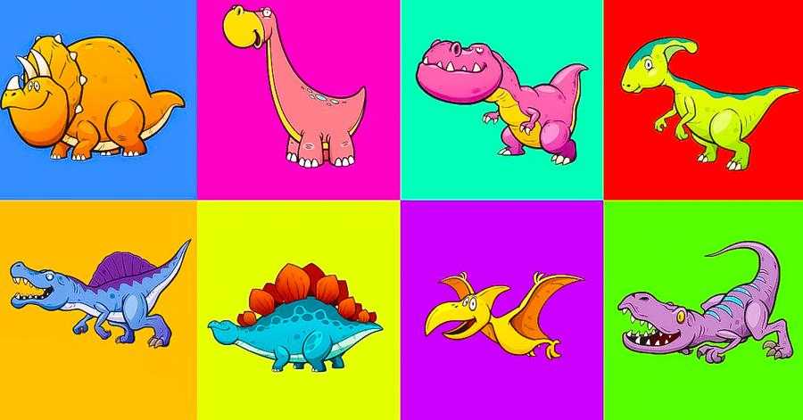 Puedes contar estos dinosaurios?